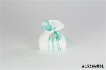 Sacchettino Mini Anais Bianco A1526MI01 Sacchettino mini Anais bianco A1526MI01 per bomboniere matrimonio battesimo comunione confetti